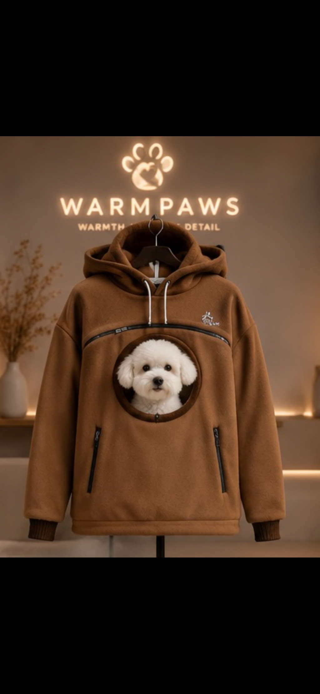 WarmPaws Pet Carrier Hoodie