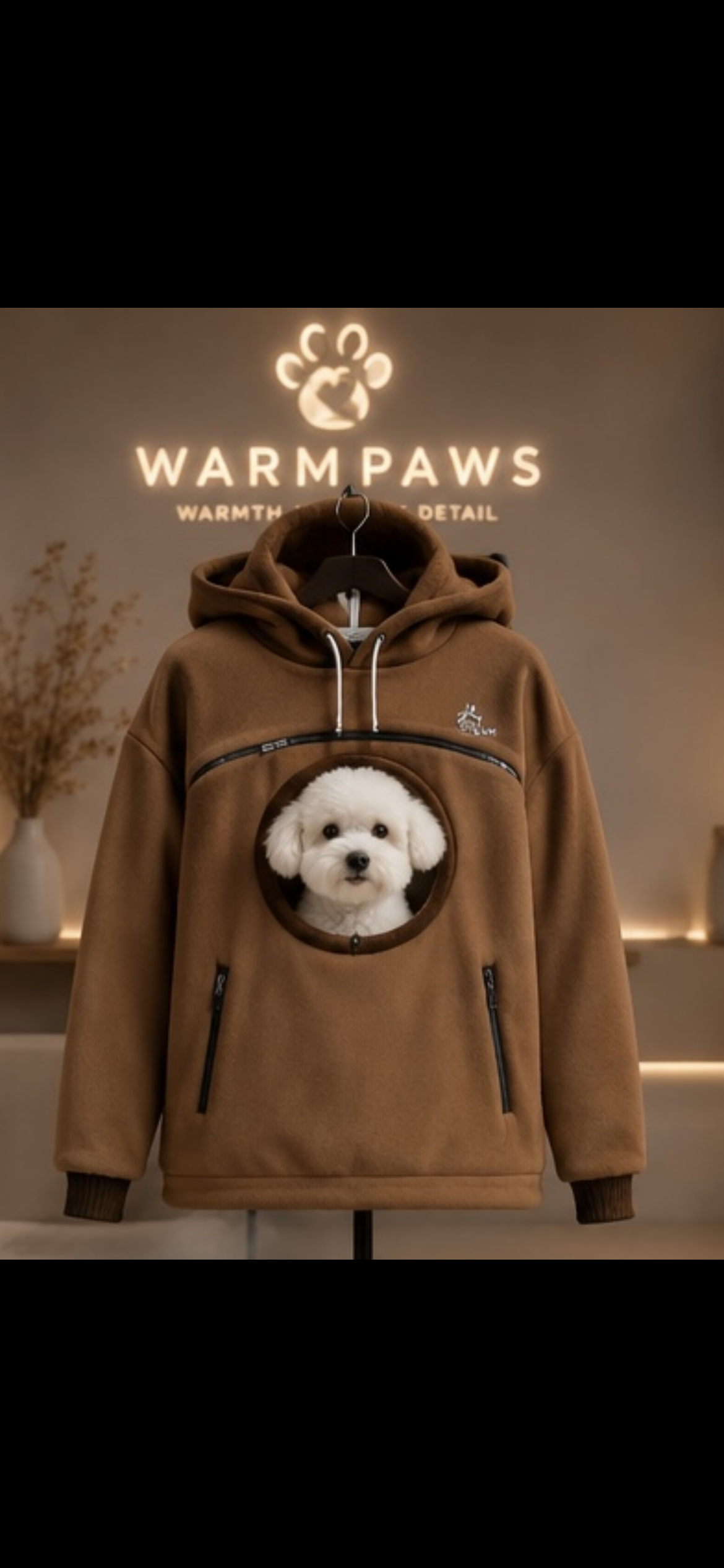 WarmPaws Pet Carrier Hoodie